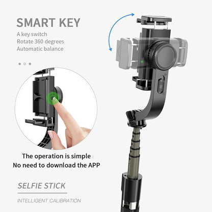 Selfie Stick Bluetooth Techsuit L08, Universal, Musta