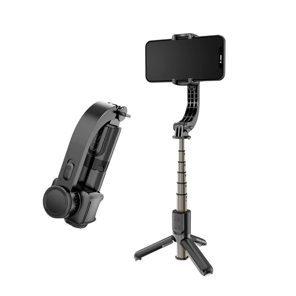 Selfie Stick Bluetooth Techsuit L08Mini, Universal, Musta