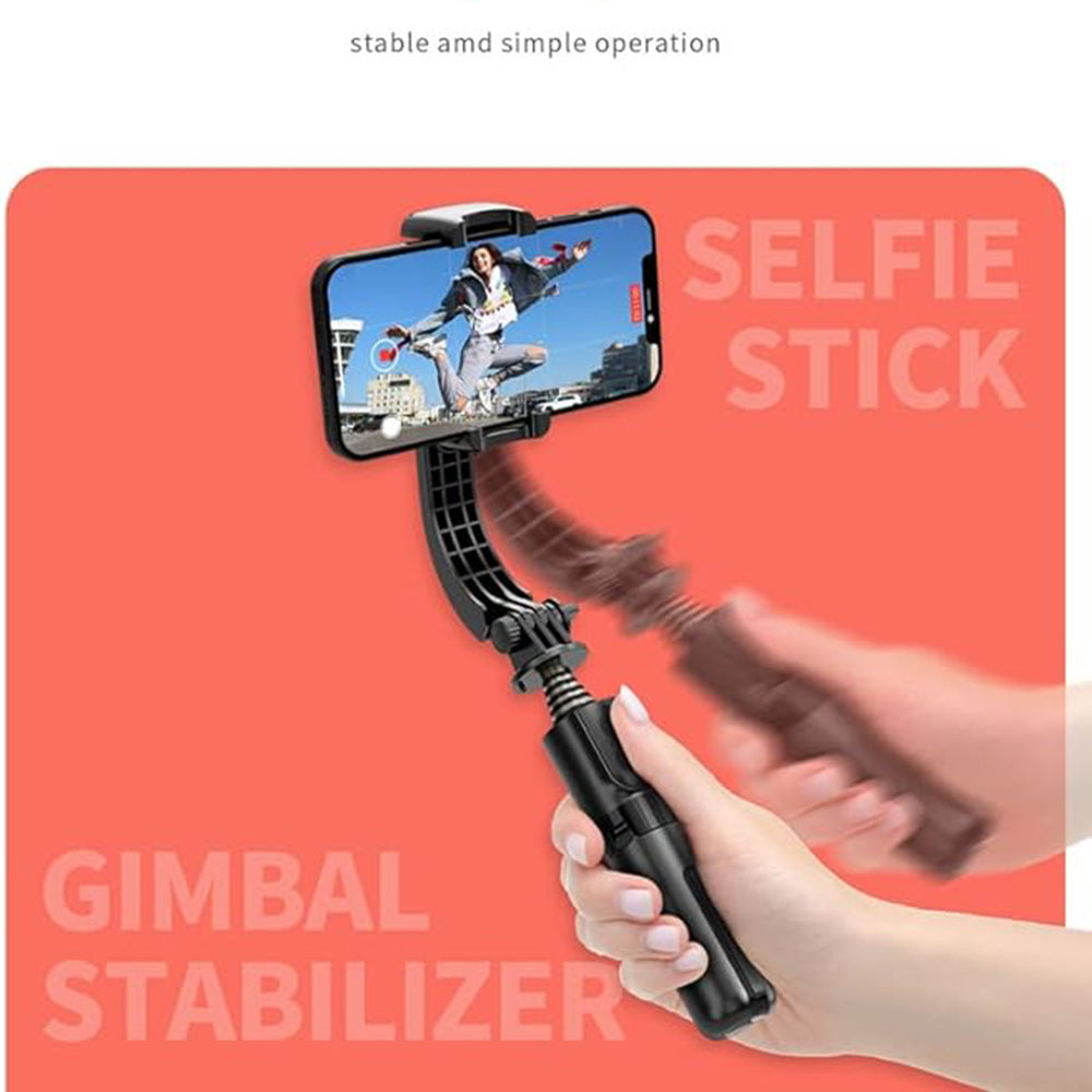 Selfie Stick Bluetooth Techsuit L08Mini, Universal, Musta