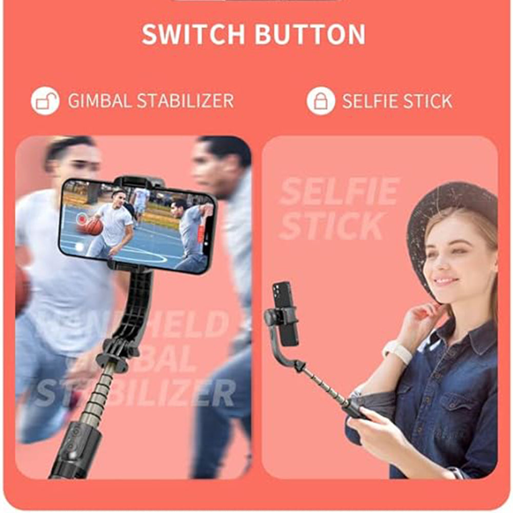 Selfie Stick Bluetooth Techsuit L08Mini, Universal, Musta