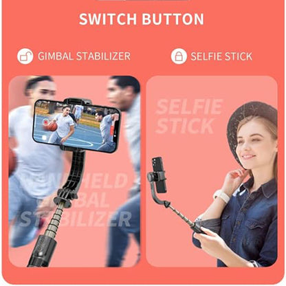 Selfie Stick Bluetooth Techsuit L08Mini, Universal, Musta