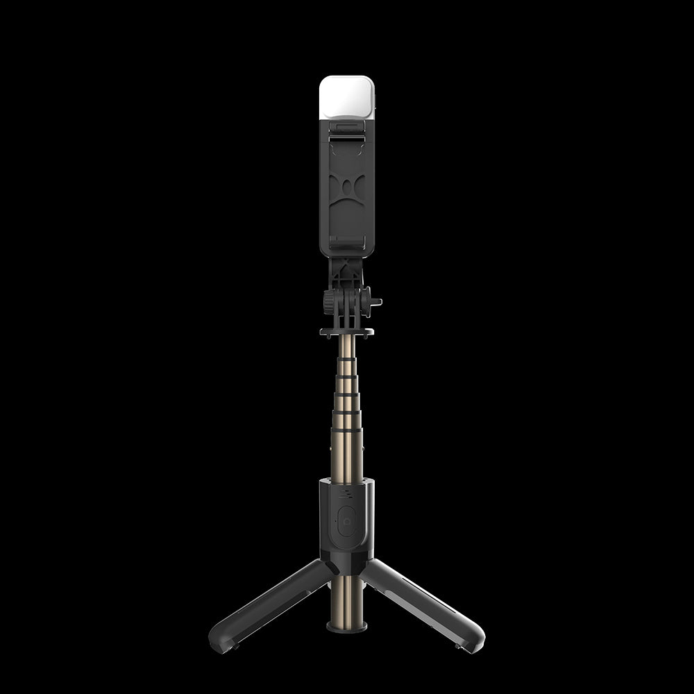 Selfie Stick Bluetooth Techsuit L10s, Universal, Musta