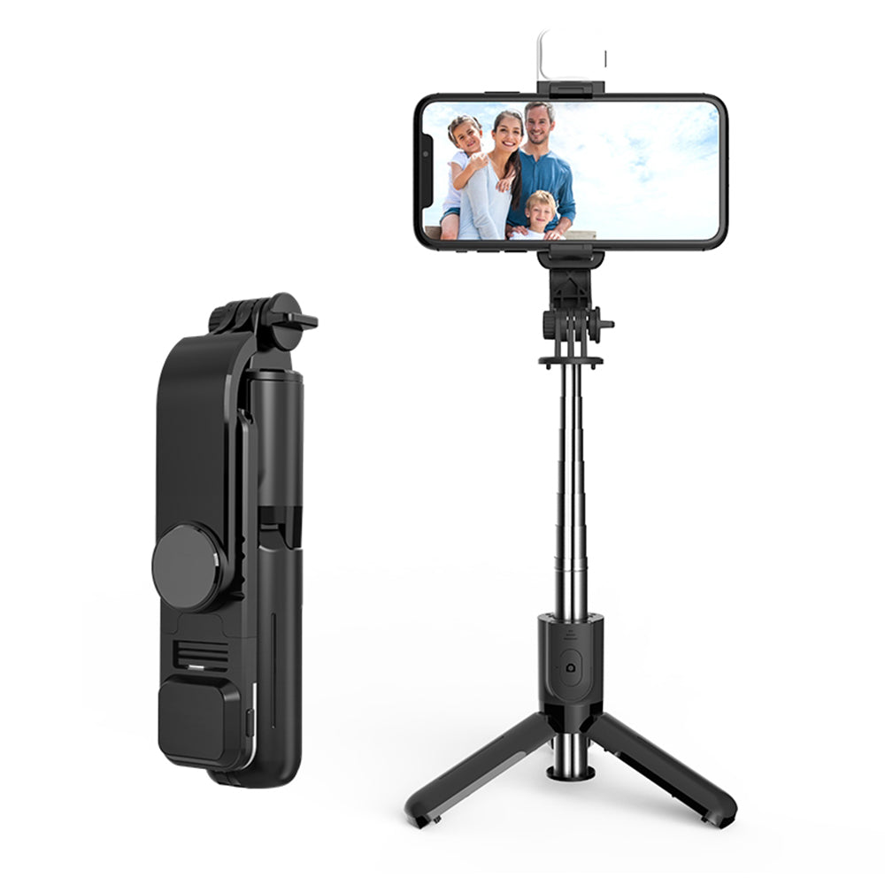 Selfie Stick Bluetooth Techsuit L11s, Universal, Musta