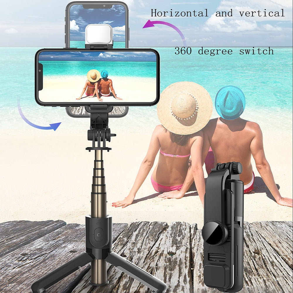 Selfie Stick Bluetooth Techsuit L11s, Universal, Musta