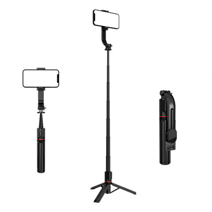 Selfie Stick Bluetooth Techsuit L12, Universal, Musta