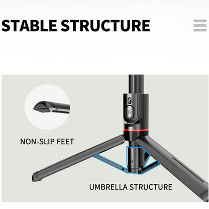 Selfie Stick Bluetooth Techsuit L12, Universal, Musta