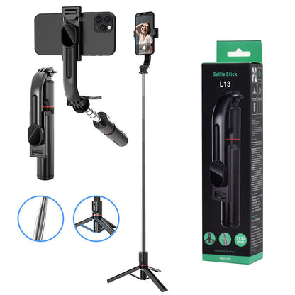 Selfie Stick Bluetooth Techsuit L13, Universal, Musta
