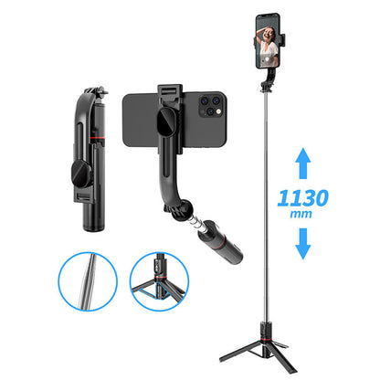 Selfie Stick Bluetooth Techsuit L13, Universal, Musta