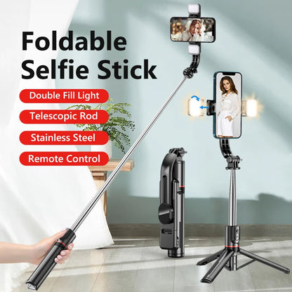 Selfie Stick Bluetooth Techsuit L13d, Universal, Musta