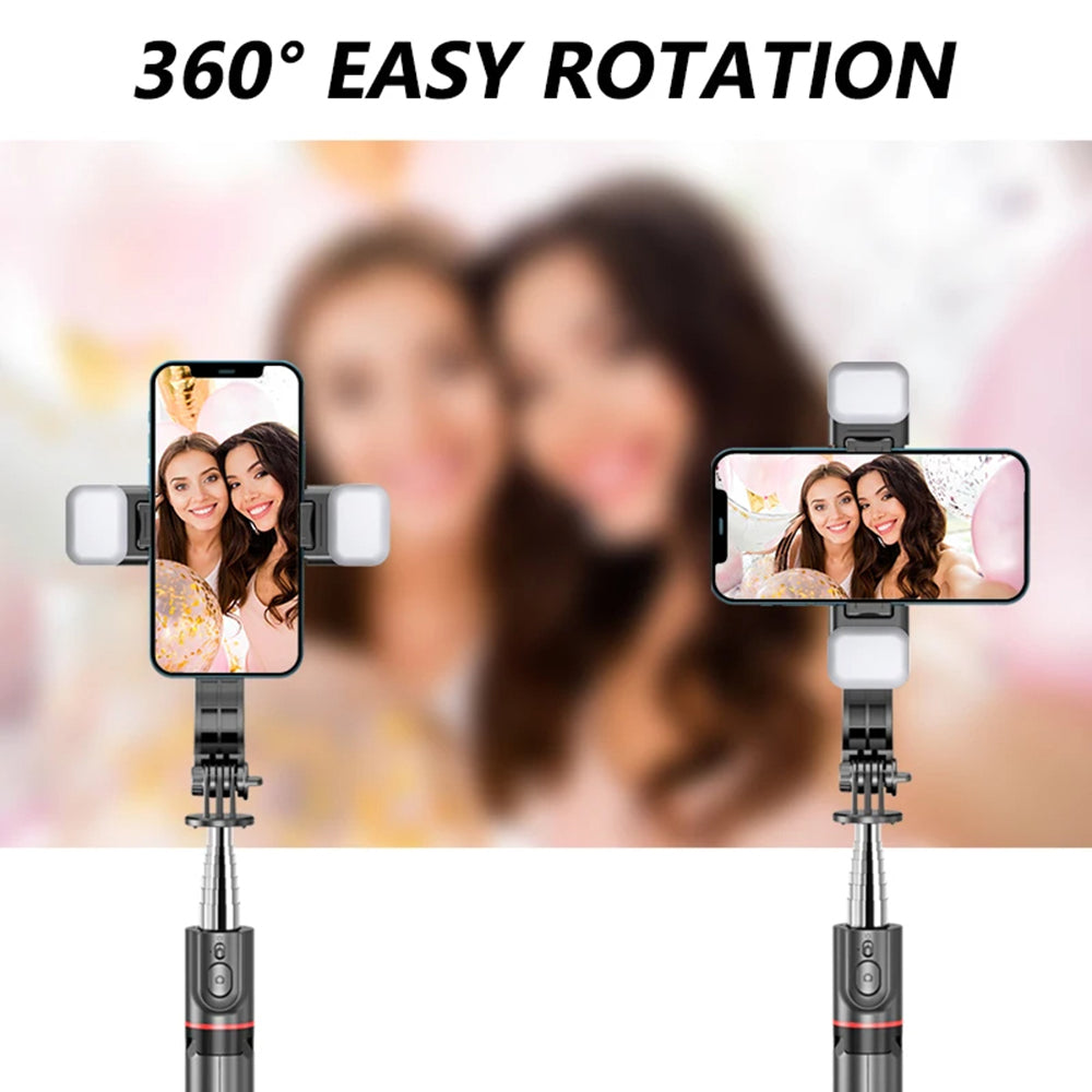 Selfie Stick Bluetooth Techsuit L13d, Universal, Musta