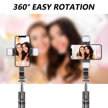 Selfie Stick Bluetooth Techsuit L13d, Universal, Musta