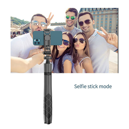 Selfie Stick Bluetooth Techsuit L16, Universal, Musta