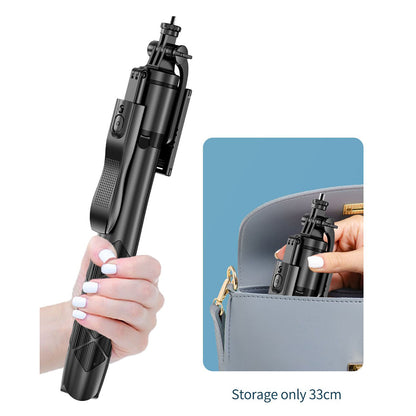 Selfie Stick Bluetooth Techsuit L16, Universal, Musta