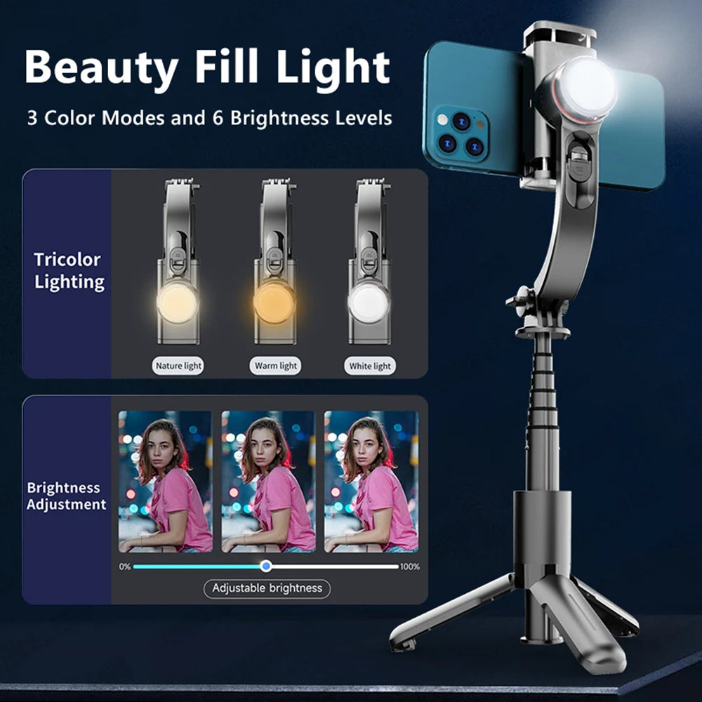 Selfie Stick Bluetooth Techsuit L18sMini, Universal, Musta