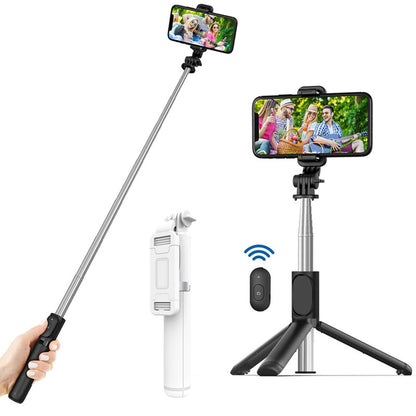 Selfie Stick Bluetooth Techsuit Q01, Universal, Valkoinen