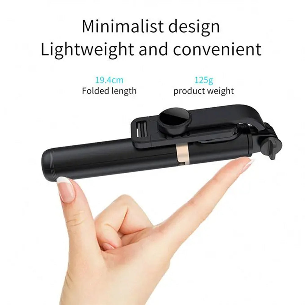 Selfie Stick Bluetooth Techsuit Q03, Universal, Musta