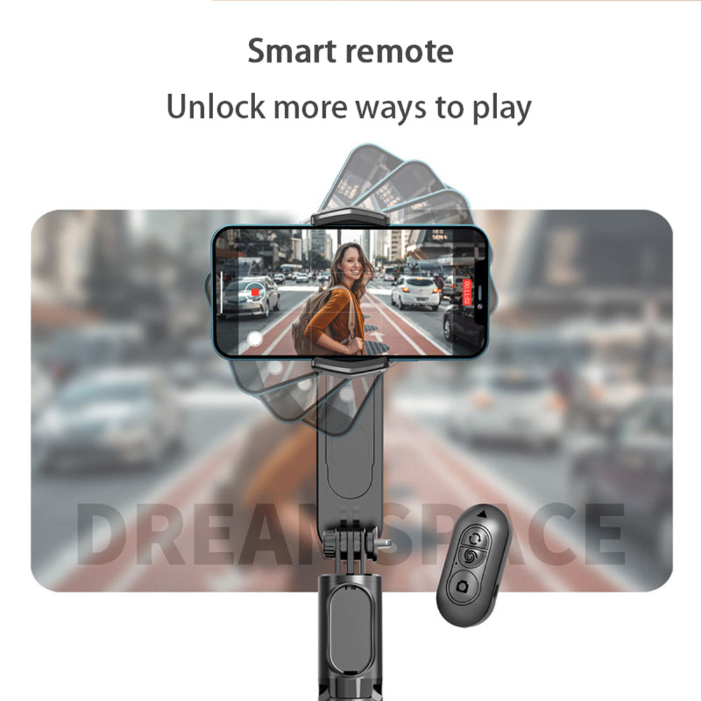 Selfie Stick Bluetooth Techsuit Q09, Universal, Musta