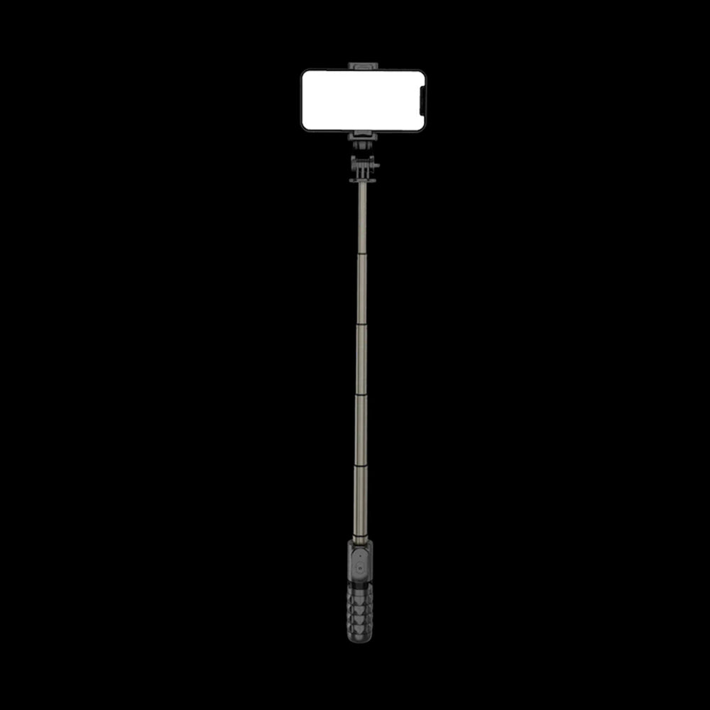 Selfie Stick Bluetooth Techsuit Q10, Universal, Musta
