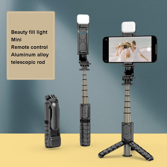 Selfie Stick Bluetooth Techsuit Q10s, Universal, Musta