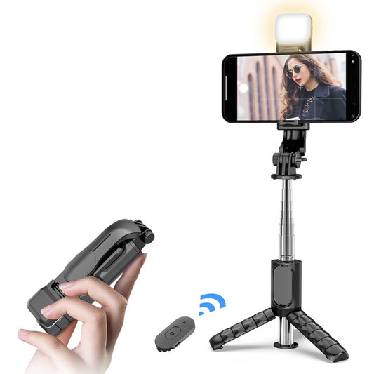 Selfie Stick Bluetooth Techsuit Q11s, Universal, Musta