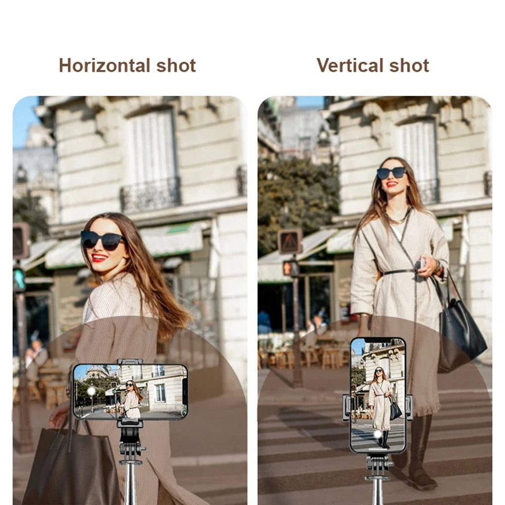 Selfie Stick Bluetooth Techsuit Q11s, Universal, Musta