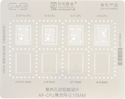 Amaoe U-APU9 BGA-maski Apple iPhone 15 Pro Maxille