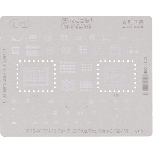 BGA-verkko Amaoe U-IP11 Apple iPhone 15 -sarjalle