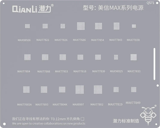 BGA-silmä QIANLI QS71 Mxim Max -sarjalle