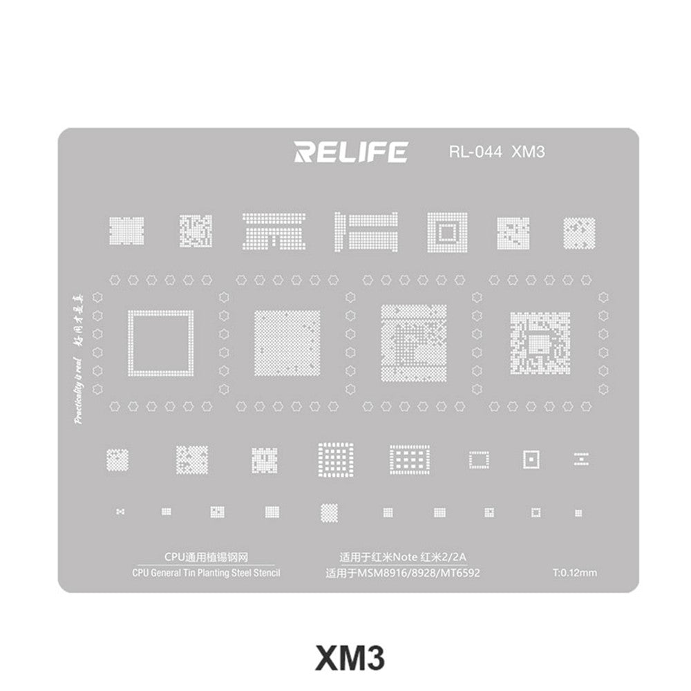 BGA-verkko Relife RL-044 V2.0 Xiaomi-sarjan suorittimille