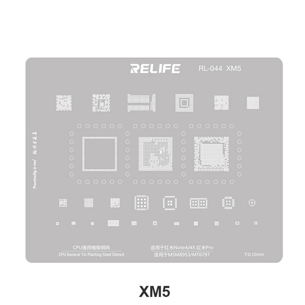BGA-verkko Relife RL-044 V2.0 Xiaomi-sarjan suorittimille