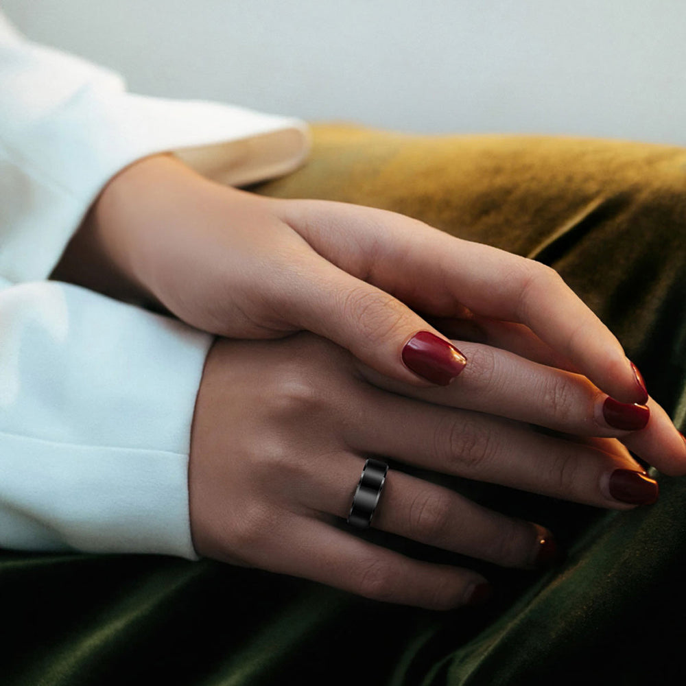 Smart Ring Techsuit R6, Koko 8, Musta