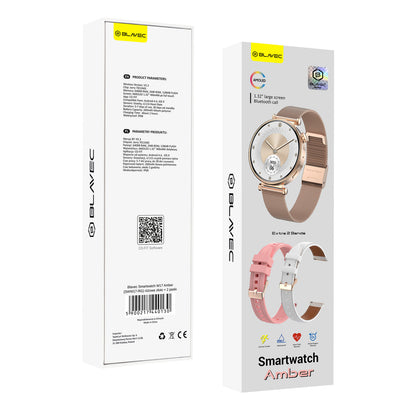 Blavec W17 Amber -älykello, ruusukulta