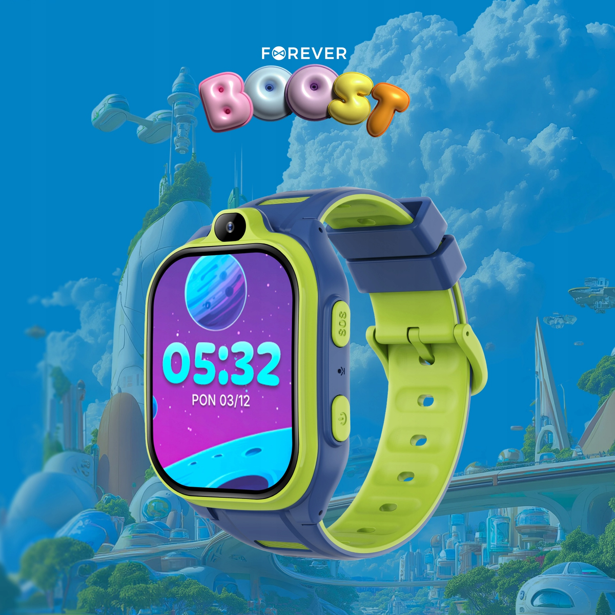 Älykello Forever Kids Boost KW-530 Call, Sininen