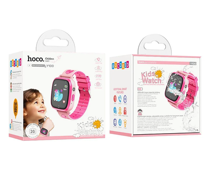 Smartwatch HOCO Y100 Kids, Vaaleanpunainen