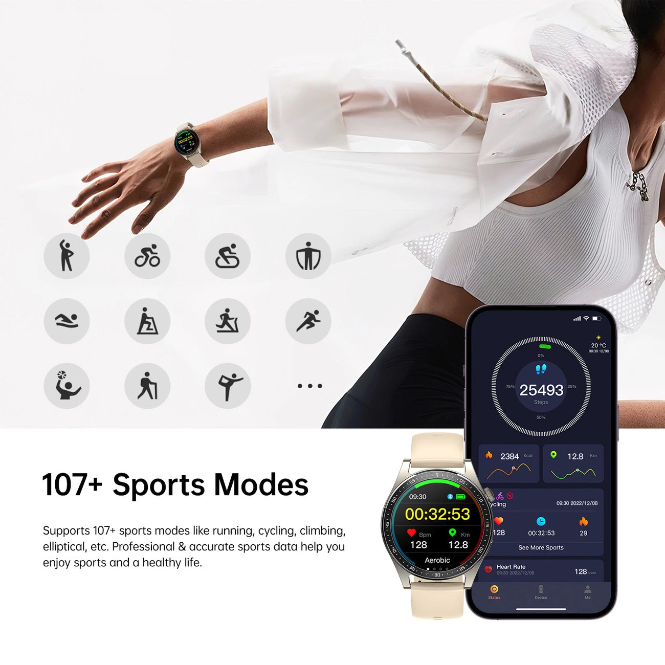 Smartwatch Joyroom JR-FC2 Call, Kulta