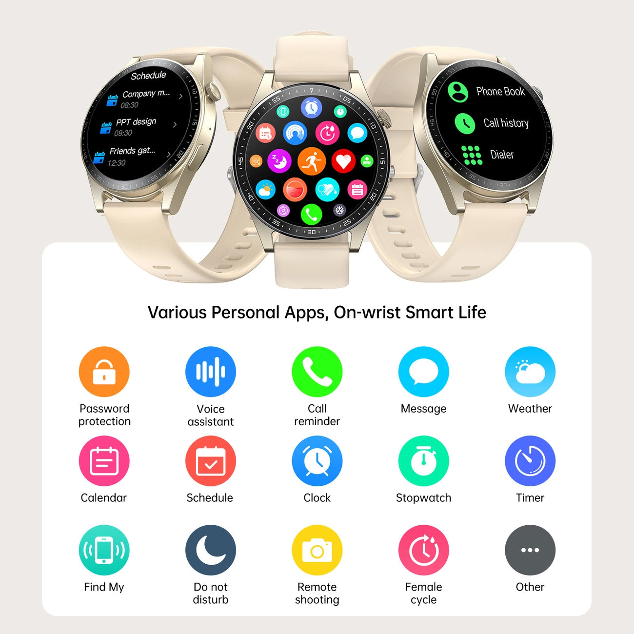 Smartwatch Joyroom JR-FC2 Call, Kulta
