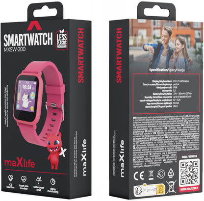 Smartwatch MaXlife Kids MXSW-200, Vaaleanpunainen