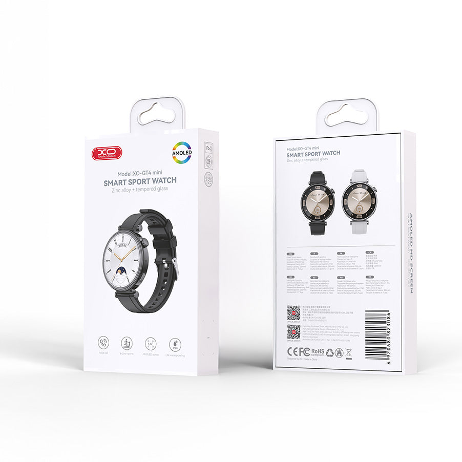 Smartwatch XO Design GT4 Mini, Musta