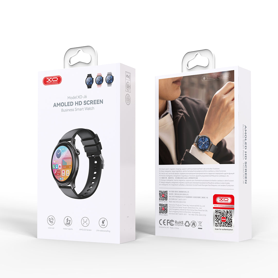 Smartwatch XO Design J6, Musta