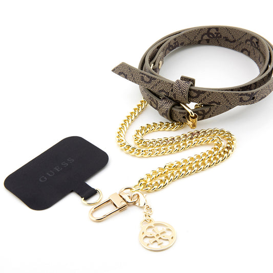 Puhelinnyöri Guess 4G Chain CBDY, Ruskea