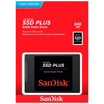 Solid State Drive (SSD) SanDisk Plus, 240GB, 2,5 tuumaa, SATA III SDSSDA-240G-G26
