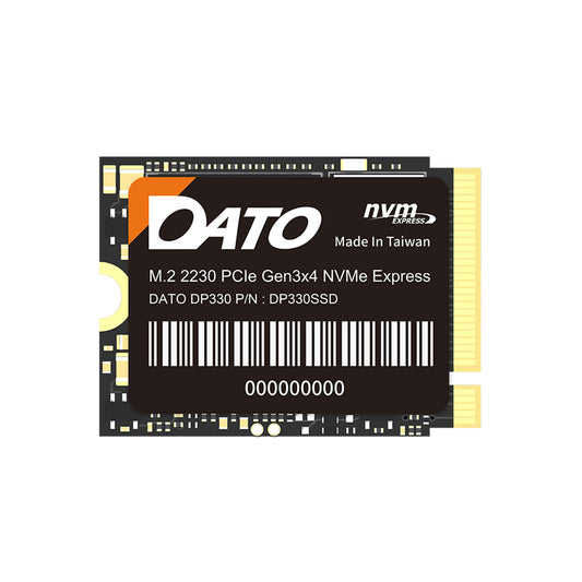 Solid State Drive (SSD) Dato DP330, NVME M.2 2230, PCIE Gen3x4, 2TB, Musta DP330SSD-2TB