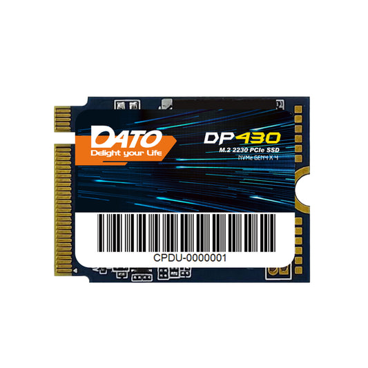 Solid State Drive (SSD) Dato DP430, NVME M.2 2230, PCIE Gen4x4, 1TB, Musta DP430SSD-1TB