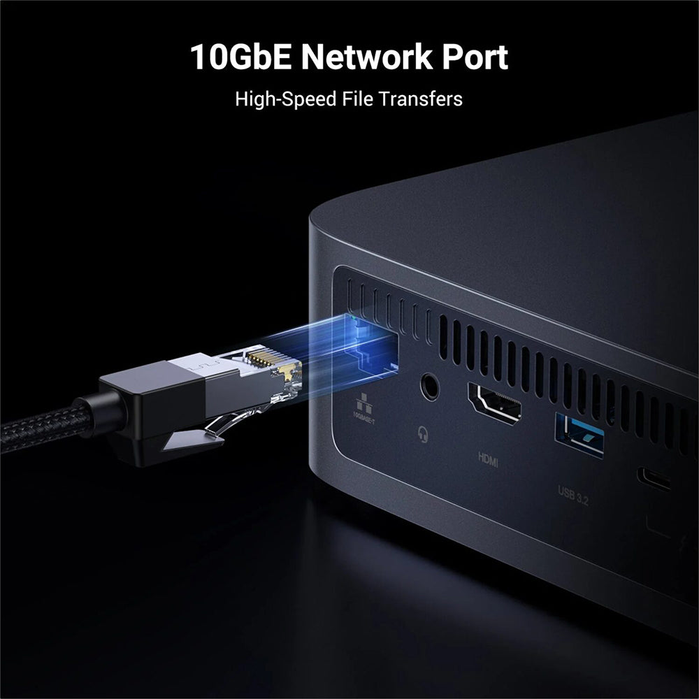 UGREEN DXP480T Plus digitaalisen sisällön hallintasema, musta