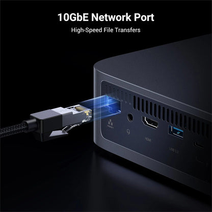 UGREEN DXP480T Plus digitaalisen sisällön hallintasema, musta