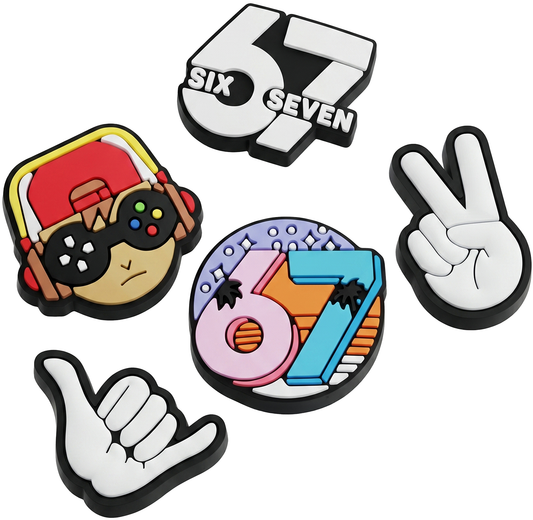 3D-tarra OEM 67 puhelimen / tabletin suojakuorelle, 5 kappaleen setti, monivärinen