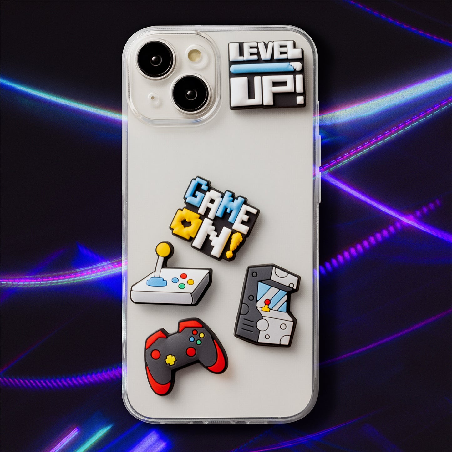 3D OEM GameOn Sticker for Phone / Tablet Case, Set of 5, Multicolor
