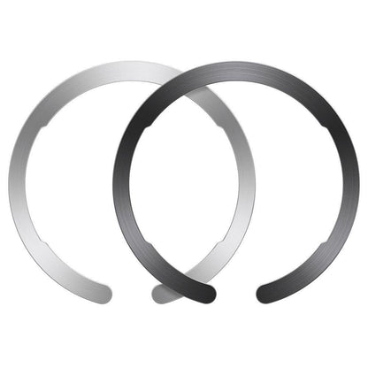 ESR HaloLock Metallitarra, 2 kappaleen setti, Musta Hopea