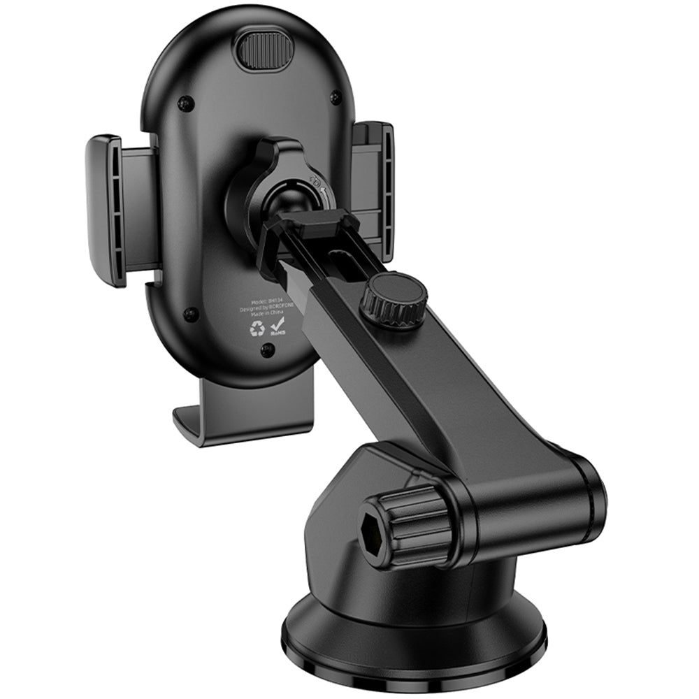 Borofone BH134 Rio Autoteline, 4.5 tuumaa - 7 tuumaa, Musta