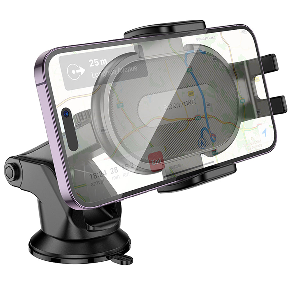 Borofone BH134 Rio Autoteline, 4.5 tuumaa - 7 tuumaa, Musta